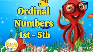 Five Little Fishes | ordinal numbers | 123 song for baby in English | toddlers learning video #poem