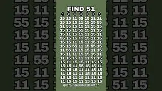 Only 1 Percent Can Find 51 Fast! #shorts