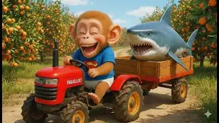 Monkey SuSi Races the Flood! His Tractor Fish Rescue & Road Fix Shocks Everyone! 😱🚜🐒