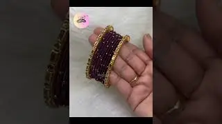 Silk Thread Bangles // Metal Bangles // Customization Available// PV@bangles