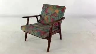Hans Wegner for Getama Mid Century GE240 Teak Lounge Chair