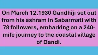 About Salt March/Few Lines on Salt March/Short essay on Salt March/Paragraph on Salt March