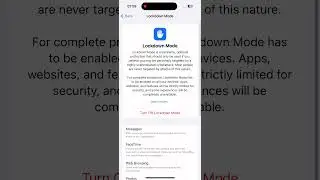 How to activate Lockdown Mode on iPhone to Protection from Cyber Attack. #Iphone #Lockdown mode #Iso
