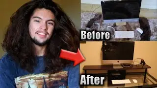 My New YouTube Setup! | Building The Z-line Design Cyrus Desk At Home
