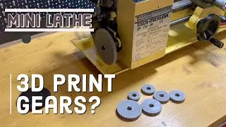 3D printed plastic gears for mini lathe. Will they work for cutting a thread?