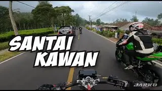 RX KING VS ZX25R MENANG MANA NIH?? INI SIH RIDING SANTAI HEHE #rxking #zx25r #moge