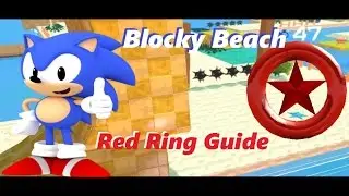 classic sonic 3d adventure (Blocky Beach) red ring locations