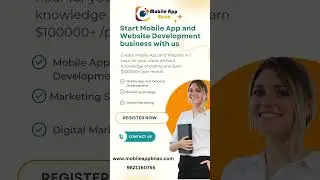 Start Mobile App and Website Development business with us #mobile #mobileappbnao#website