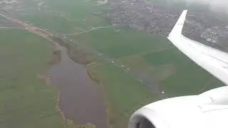 KLM Boeing 737-900 landing in Amsterdam (KL1224)