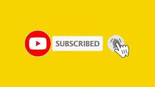 Subscribe button yellow screen and bell icon with sound | ABC TV