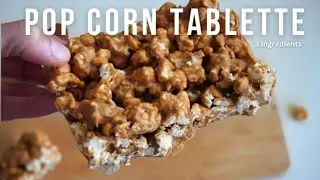 🍿🍫 Tablette CHOCOLAT POP CORN maison | Recette healthy et facile avec 3 ingr&eacute;dients