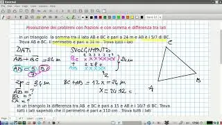problemi con frazioni: somma e differenza tra elementi
