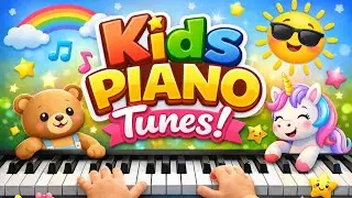Tiny Fingers, Happy Piano Tunes | kids piano 🎶 tunes easy to learn and injoying baby kids 🧒 