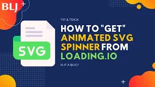 How to get animated SVG spinner from  