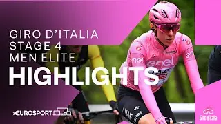 Hectic Sprint In Andora 😮‍💨 | Giro D'Italia Stage 4 Race Highlights | Eurosport Cycling