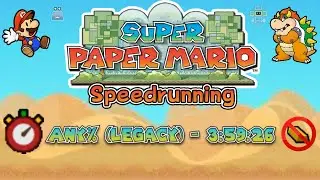 The Forgotten Super Paper Mario Speedrun Route (No Gold Bar Clips)