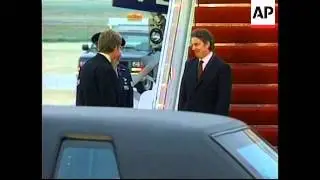 USA: WASHINGTON: ARRIVAL OF BRITISH PRIME MINISTER BLAIR