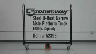 Strongway Steel U-Boat Narrow Aisle Platform Truck  1980-Lb. Capacity