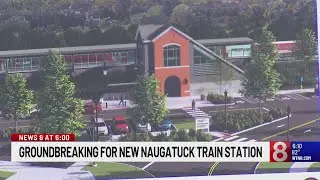 Construction begins on new train station in Naugatuck