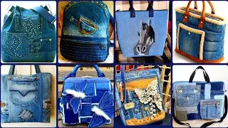 MOST BEAUTIFUL DENIM HANDMADE RECYCLED TOTE BAGS #TRENDINGIDEAS 2026