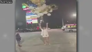 Graduation balloon release goes wrong