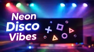 Neon-Style Disco Ambience ✨ | Music & Colorful Lights