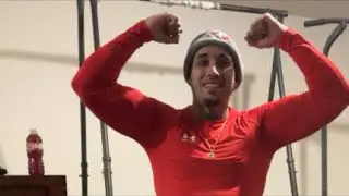Day 116 tree trunk gains weighted leg routine at home cold garage 🥶Grind2️⃣ShineTv🎥Nation is live!