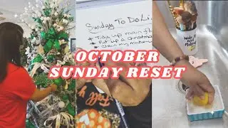 OCTOBER SUNDAY #RESET #COLLAB DECORATING MY 4TH #CHRISTMASTREE | WASHING MY MAKE-UP BRUSHES
