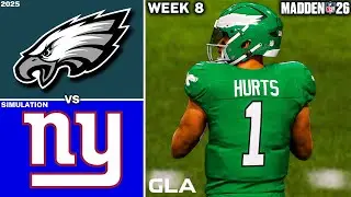 Eagles vs. Giants | Week 8 Simulation | Madden 26 PS5 Gameplay