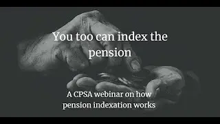 You too can index the pension