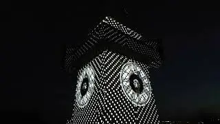 KLANGLICHT 2022 der Uhrturm am Grazer Schlo&szlig;berg