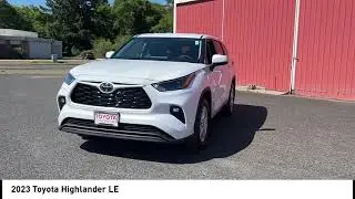 2023 Toyota Highlander New Wind Chill Pearl Black Fabric NEWPORT OREGON PRE_OWNED TOYOTA NEW Highla