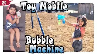 Jia Plays with Bubble Machine and talks to Micky mouse on phone @JiasCuteWorld #JiasCuteWorld