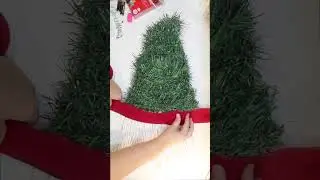 Christmas Tree Gnome Wreath Dollar Tree DIY Crafty Little Beach