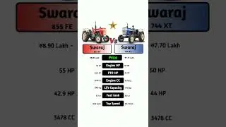 Swaraj 855 FE Vs Swaraj 744 XT #technnu