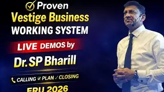 Proven Vestige Business Working System | Live DEMOS by Dr. SP Bharill | FRU 2026