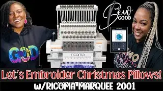Let's Embroider Christmas Pillows: Sew Good Saturday