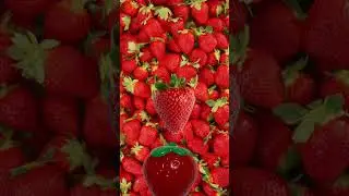 Real strawberry vs fake strawberry 🍓 #sweetstrawberries #fruit #healthyfruit #trending