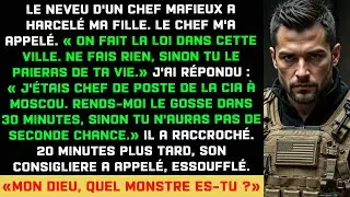 LE NEVEU D'UN CHEF DE LA MAFIEU A HARCEL&Eacute; MA FILLE, CE QUE J'AI FAIT ENSUITE &Eacute;TAIT CHOQUANT