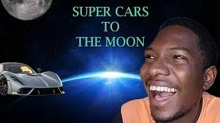 How long does it take to get to the moon using the fastest supercars?