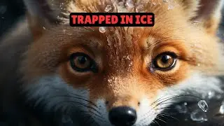Baby Fox Trapped in Ice Storm  Mother Fox Desperately Seeks Help  Emotional Rescue. #shorts #viral