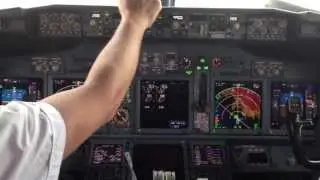 Boeing 737 preflight setup and engine startup procedures