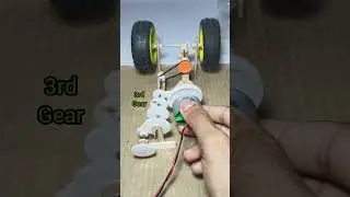 How do the rear gears and front gears work in a car #project #dcmotor #tech