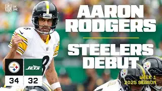 Aaron Rodgers FOUR TOUCHDOWN PERFORMANCE! | Pittsburgh Steelers Debut | NFL UK & Ireland