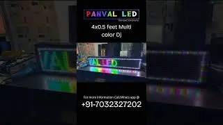 4x0.5 multi Color Scrolling Board For Dj #shorts