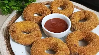 Chicken doughnut recipe ।। চিকেন ডোনাট রেসিপি ।। Easy and quick recipe. ♥️♥️