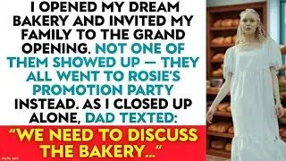 I Opened My Dream Bakery And Invited My Family To The Grand Opening...