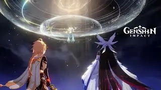 Final Battle! Dottore vs Columbina & Traveler Fight Cutscenes | Genshin Impact Lunar IV Story