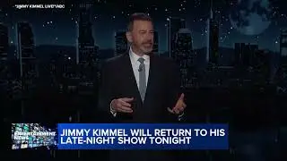 Jimmy Kimmel lineup announced as he's set to return to air tonight
