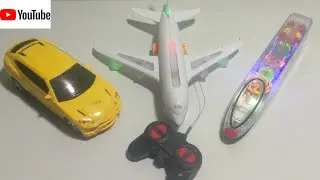 Transparent gear light train VS Radio control Rc car/Airbus B380/Light airoplane/Train/Rccars/Toys